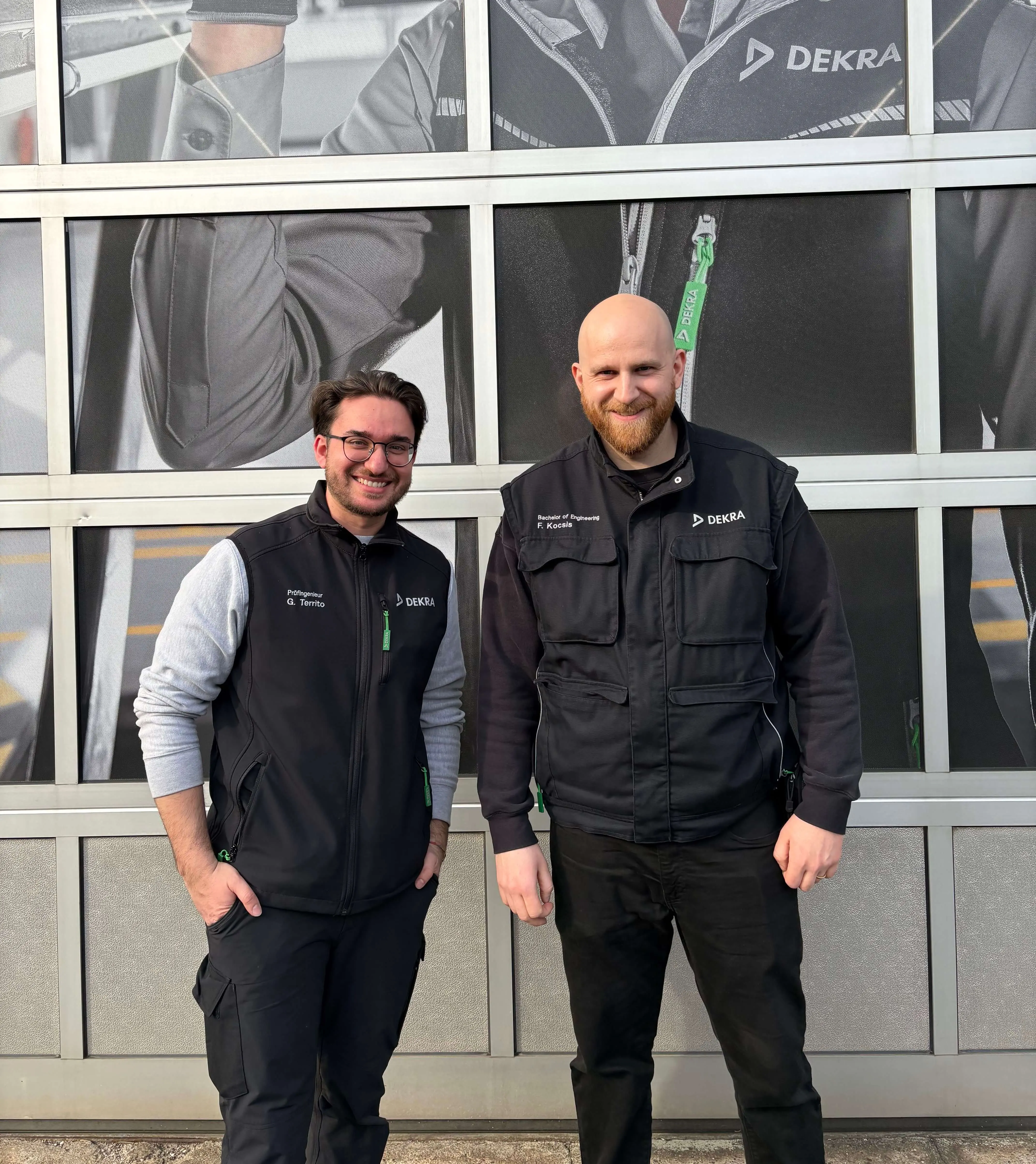 Girolamo & Florian, Prüfingenieure bei DEKRA