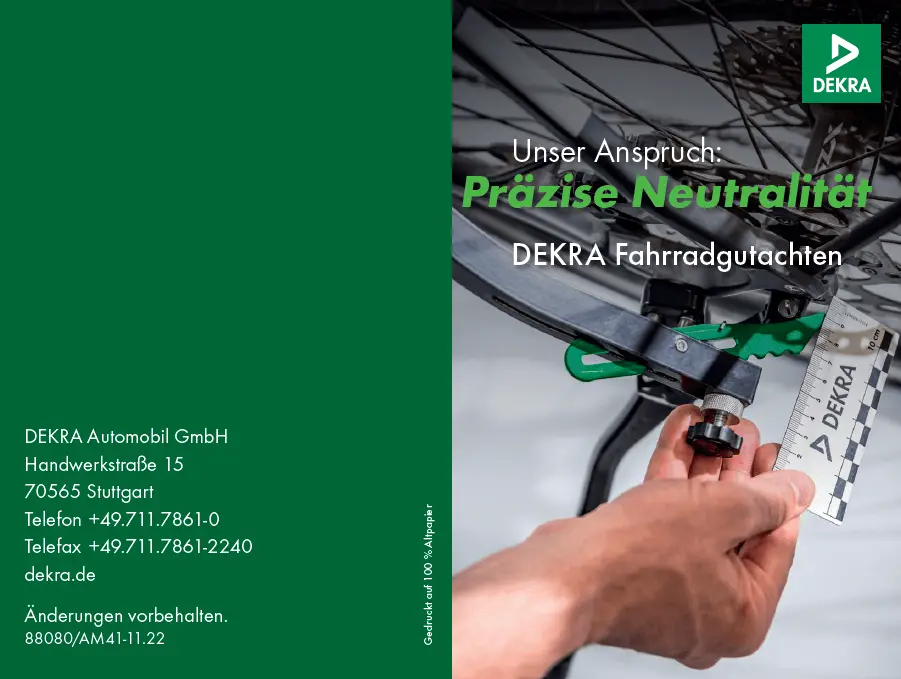 Flyer Fahrrad Unfall