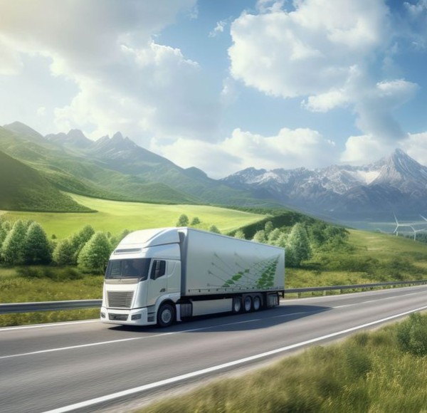 Lkw am fahren