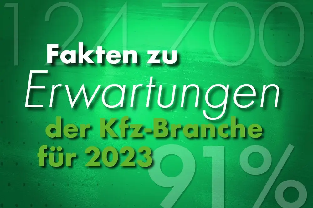 Fakten zu Erwartungen der Kfz-Branche für 2023