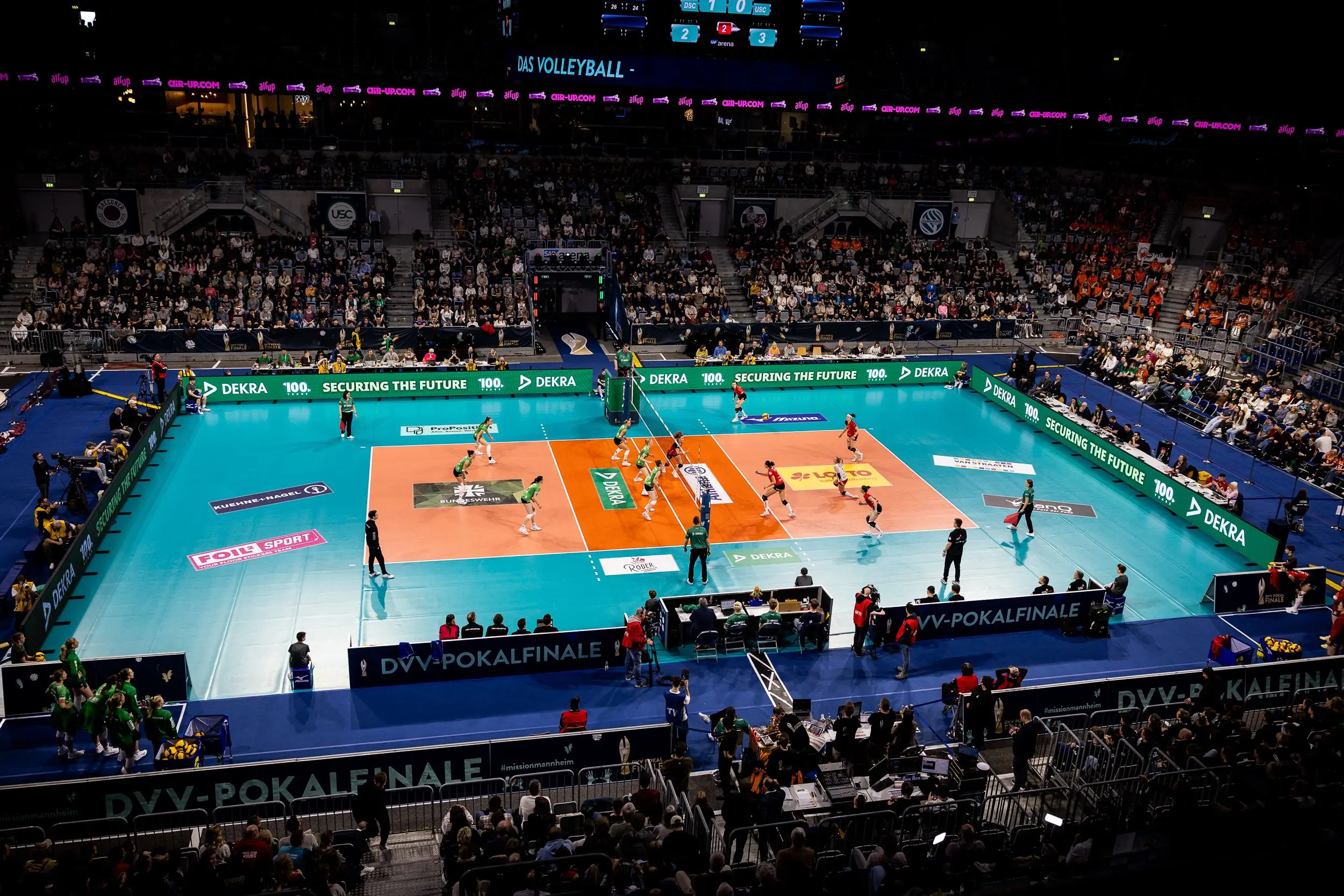 Stadionansicht der Volleyball Bundesliga der Frauen Stadionansicht der Volleyball Bundesliga der Frauen