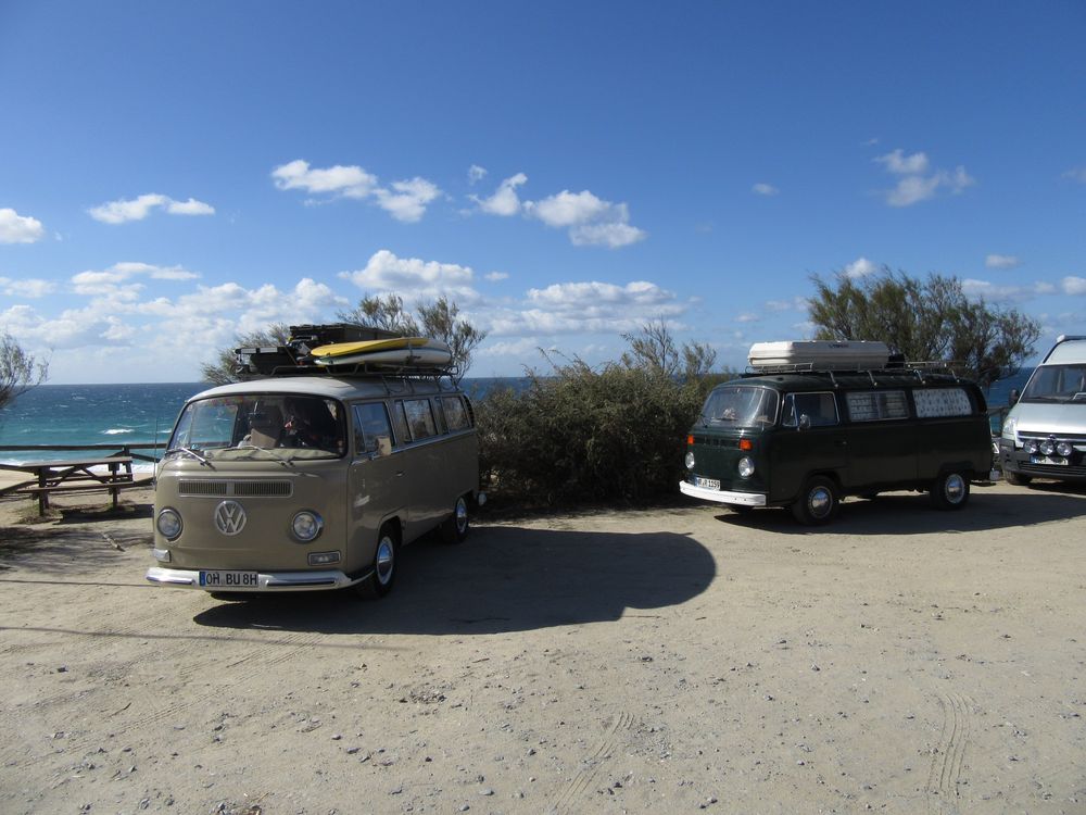 Wohnwagen am Meer