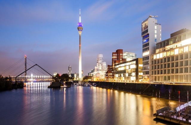 Dusseldorf at night