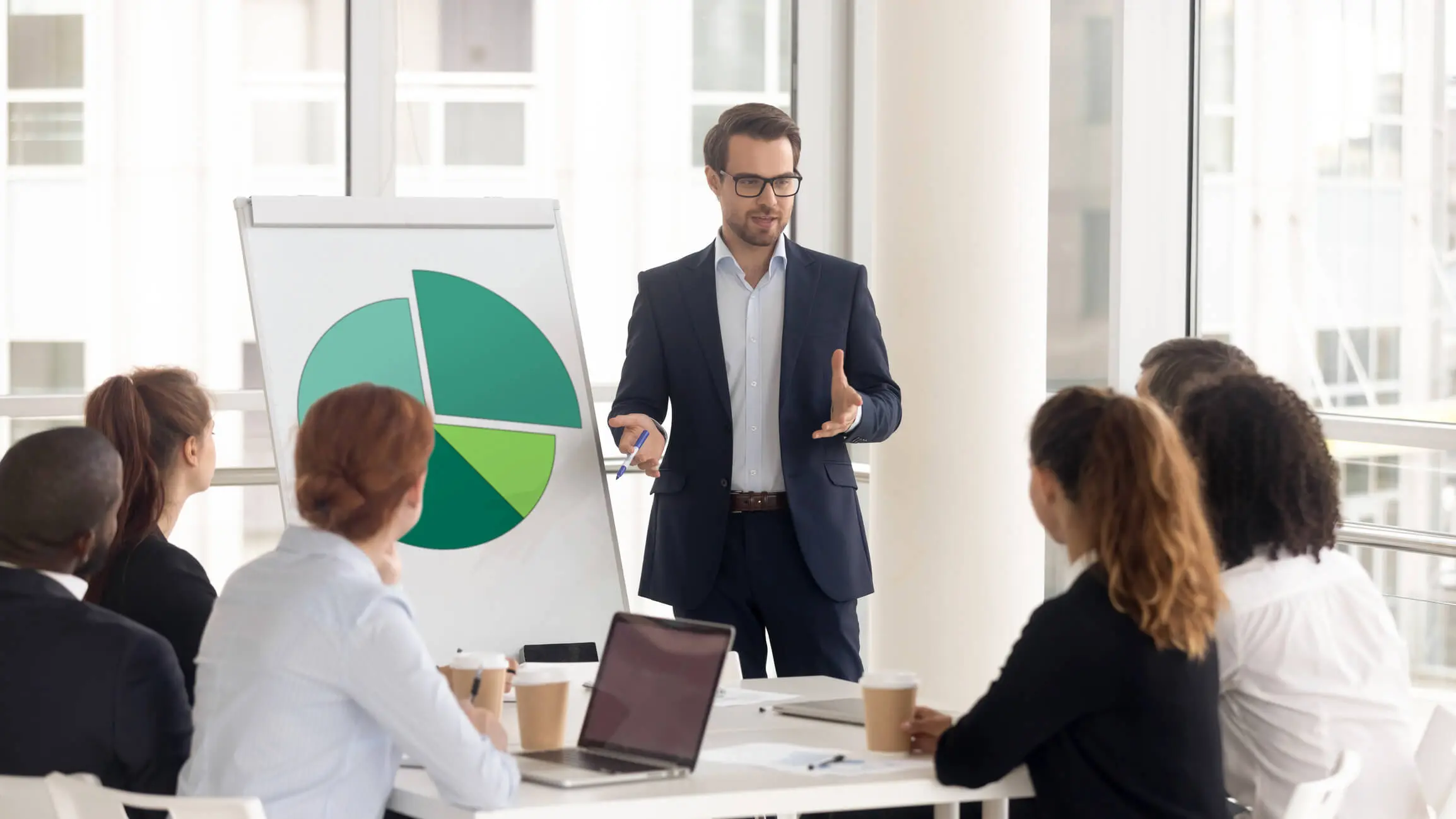 trainer in front of a class