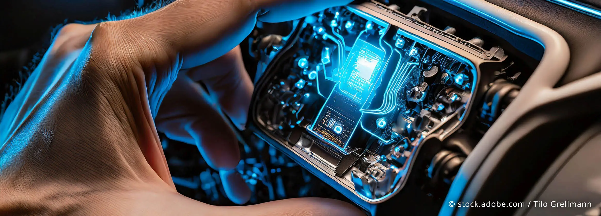 Hand holding recorder