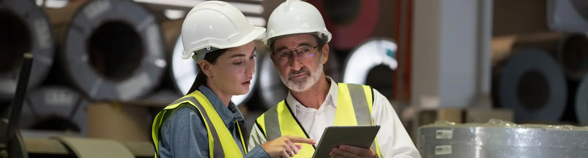 HSE Training people in a plant