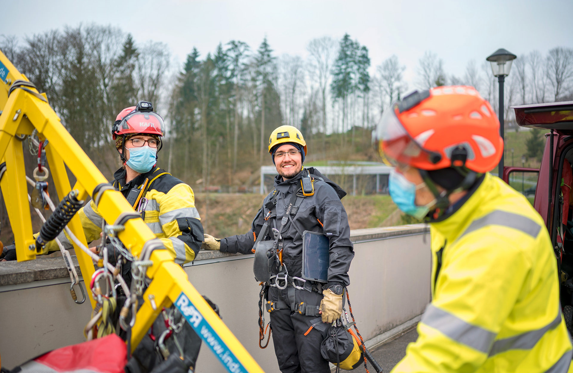 Underwater and in the air – Safety inspection at the dam