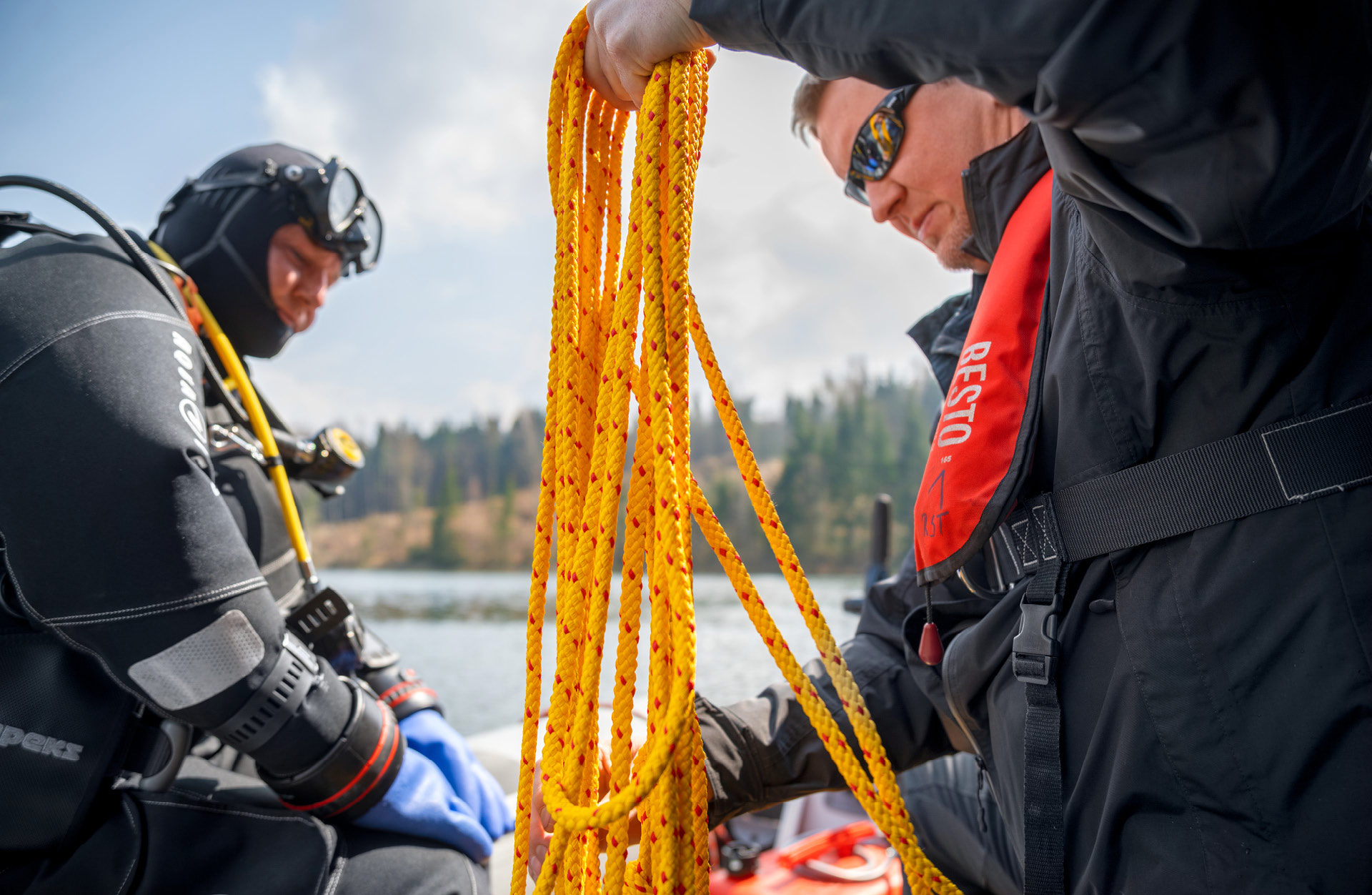 Underwater and in the air – Safety inspection at the dam