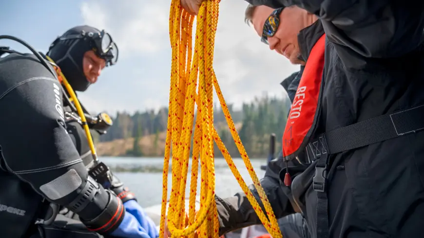 Underwater and in the air – Safety inspection at the dam
