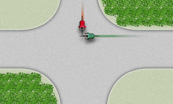 DEKRA Crash-Animation - Collision between pedelec and bicycle