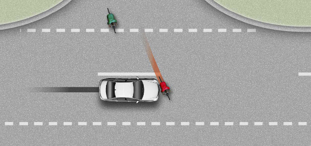 DEKRA Animazione Crash - Automobile investe ciclista in pedelec