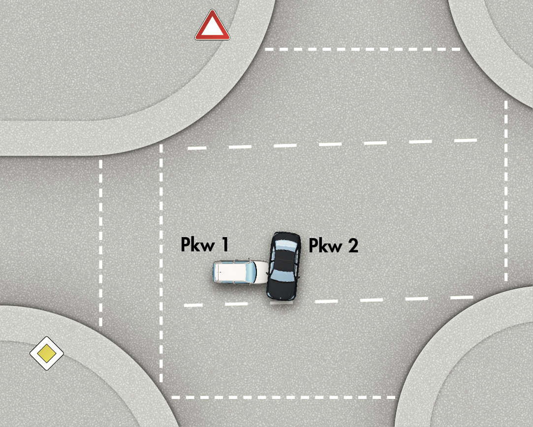 Croquis de la collision