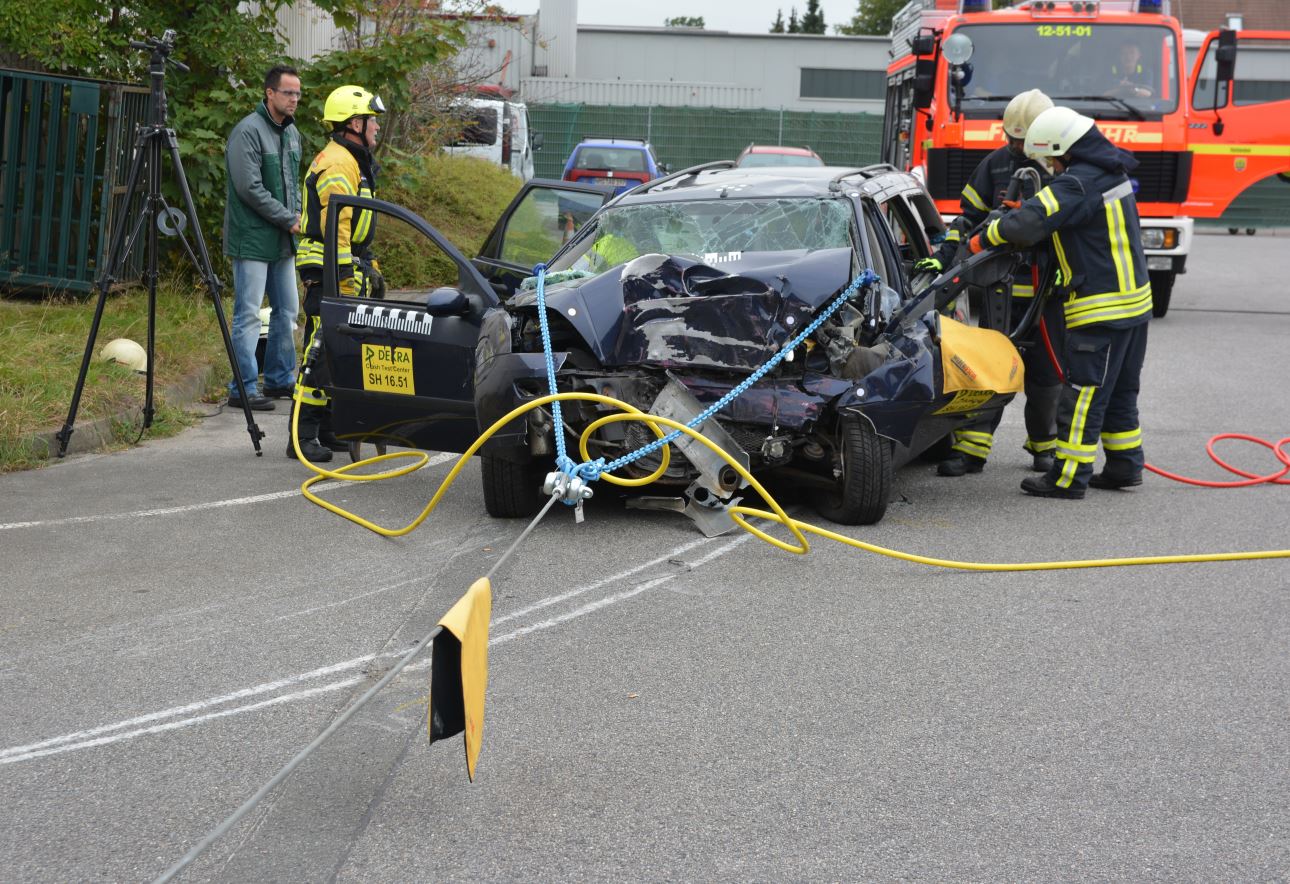 Crashes zur Optimierung Unfallwagen