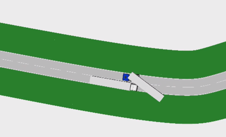 Croquis des positions avant la collision