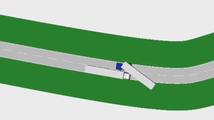 Croquis des positions avant la collision