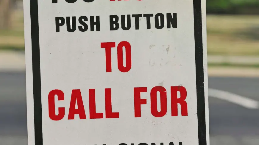 Explanation on a pedestrian light