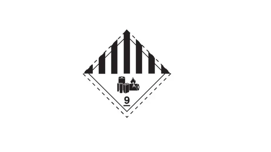 Logo ADR = Accord européen relatif au transport international des marchandises dangereuses par route