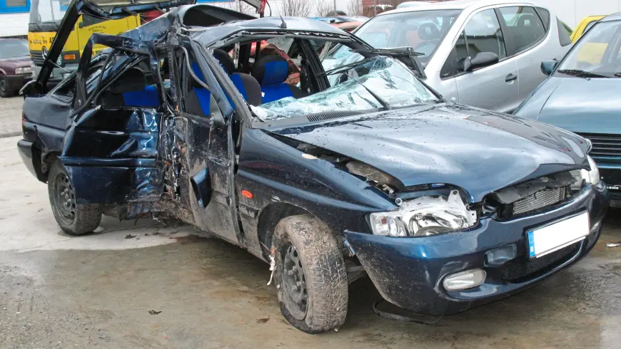 Véhicule accidenté