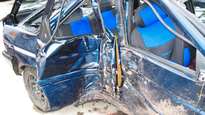 Véhicule accidenté