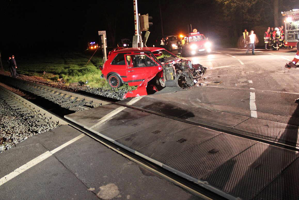 Accident examples - Final position of the car after the collision