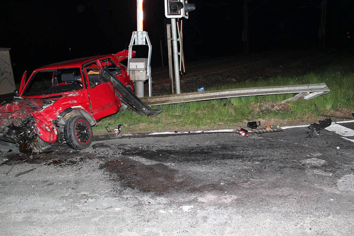 Accident examples - Final position of the car after the collision