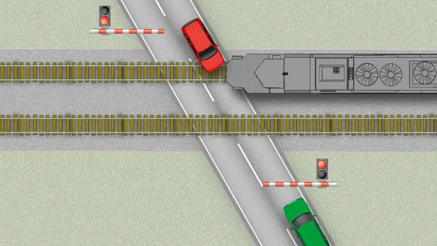 Exemples d'accident - Croquis du lieu de la collision