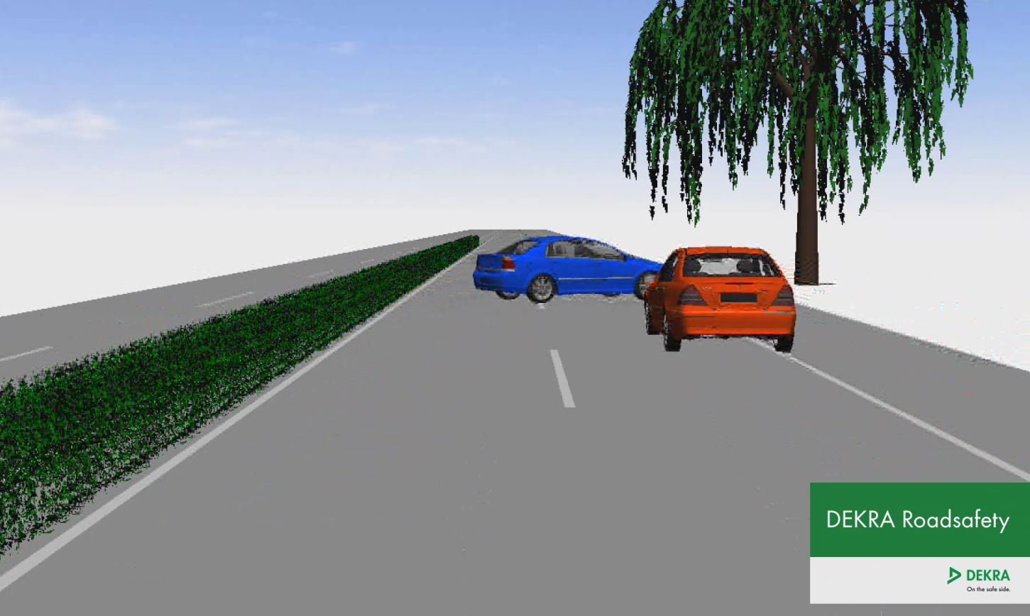 Crash-animazione - Schianto contro un albero