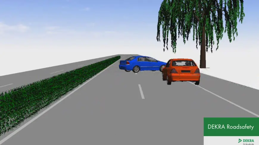 Crash-animazione - Schianto contro un albero