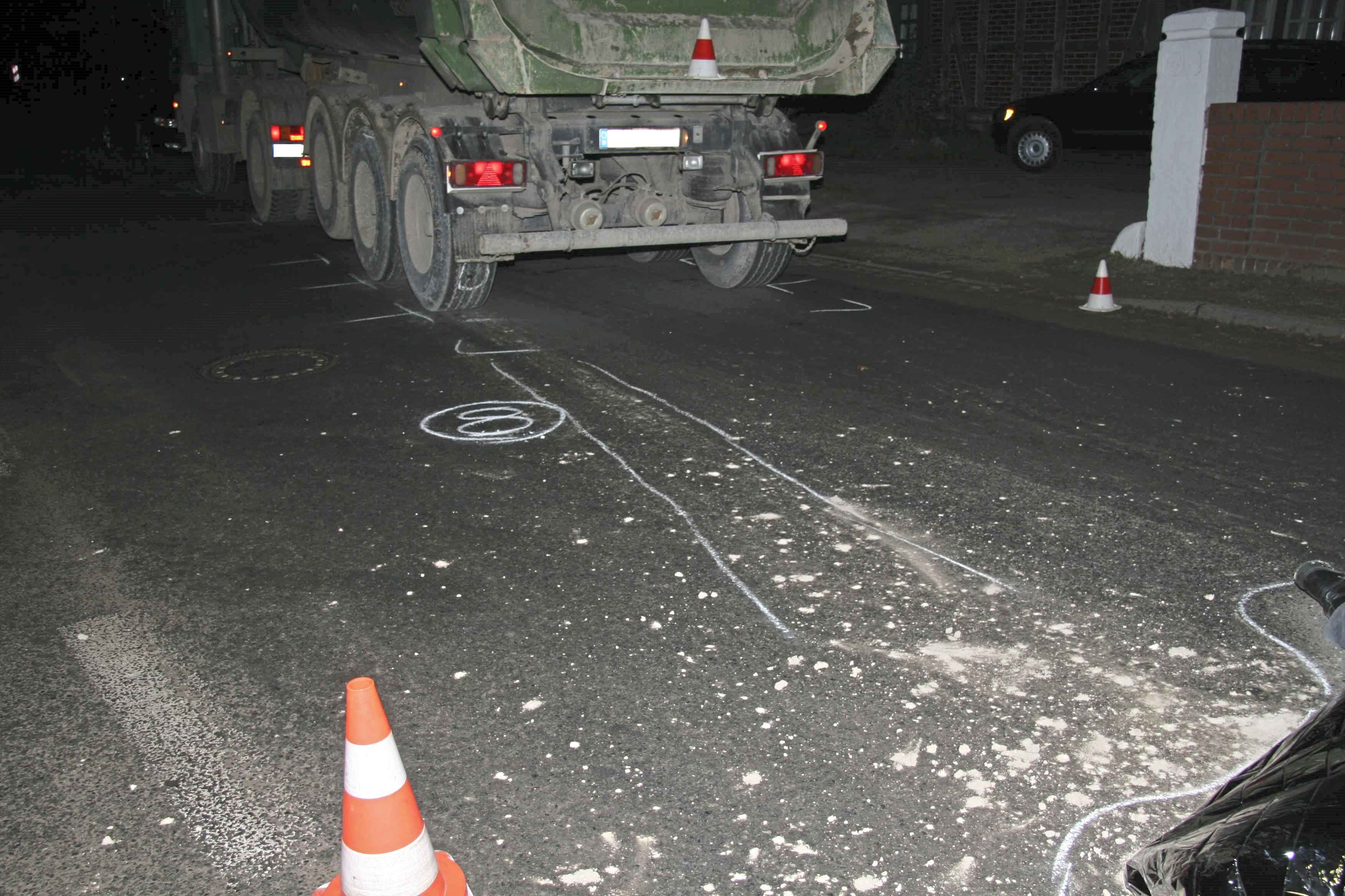 Evidence of the accident