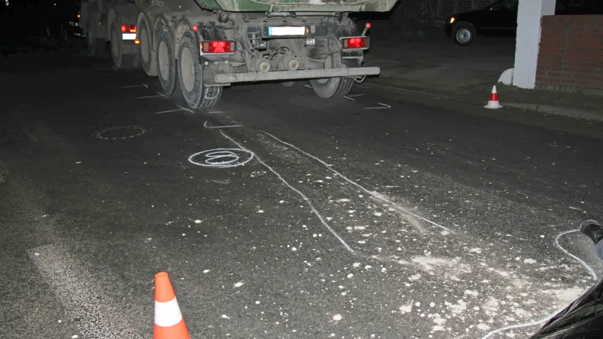 Traces de l’accident