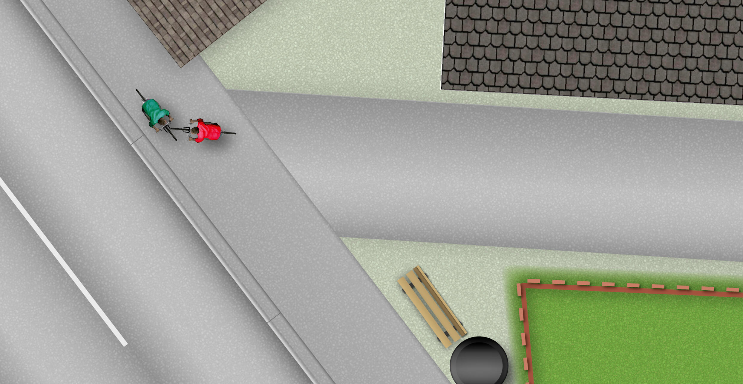 Accident examples - Illustration showing the position of the collision
