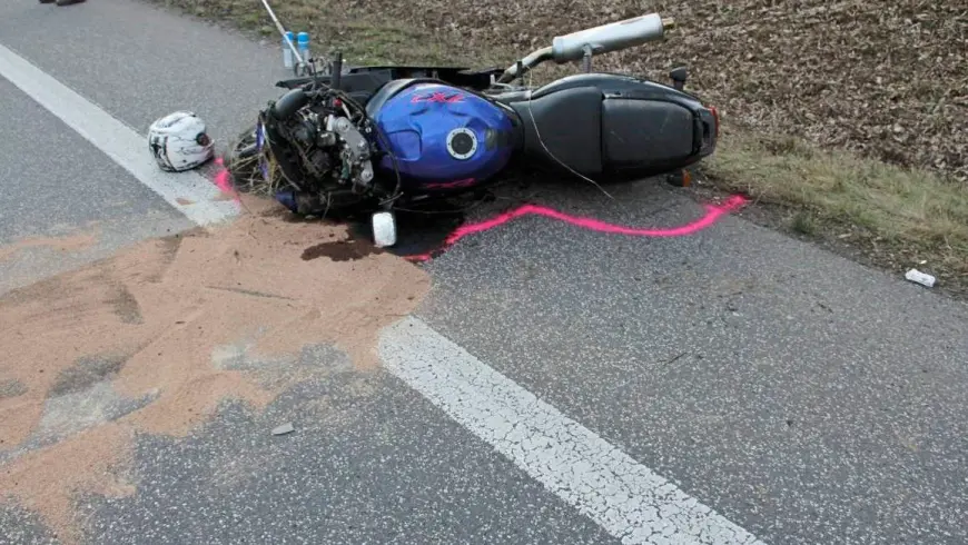 Motorrad in Endlage 