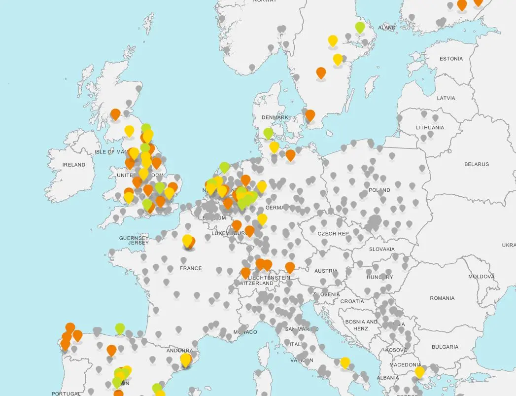 DEKRA "Visión Cero" interactivo mapa
