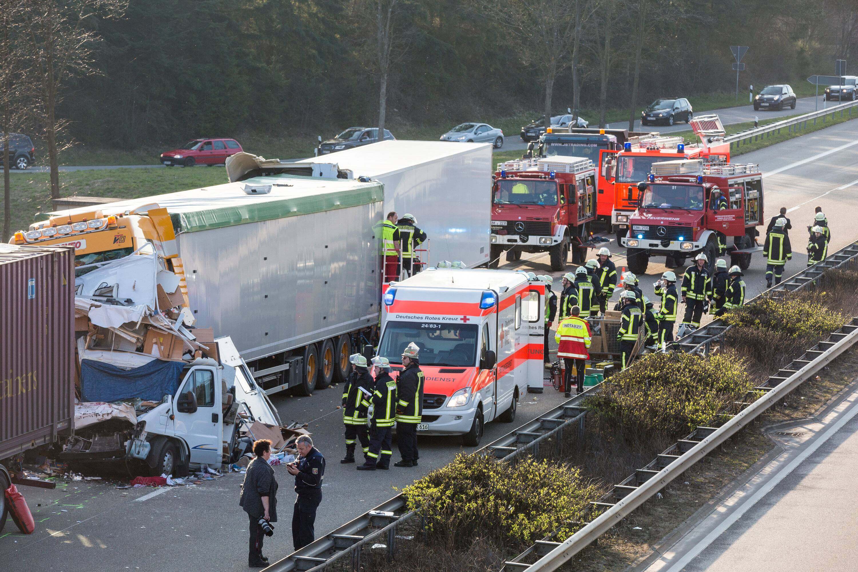 Unfallort Autobahn