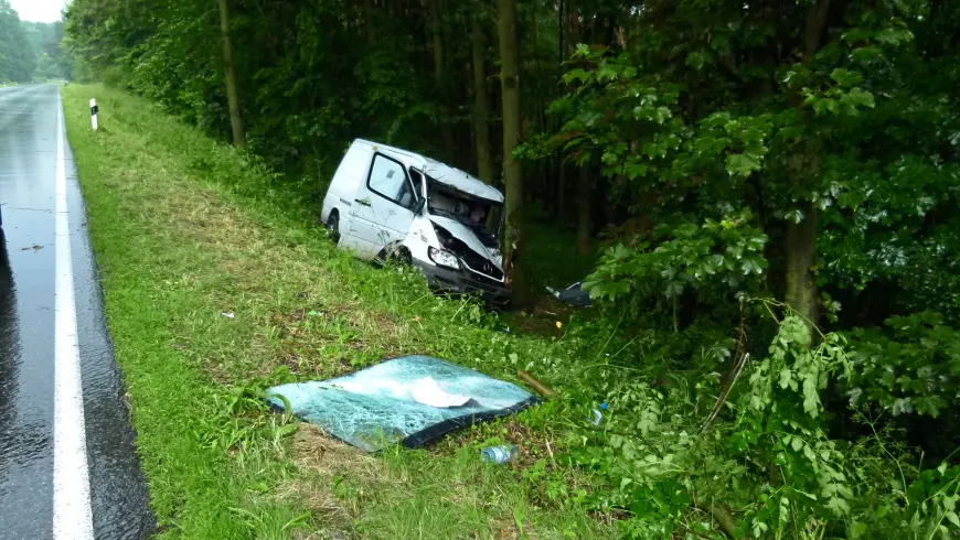 van crash