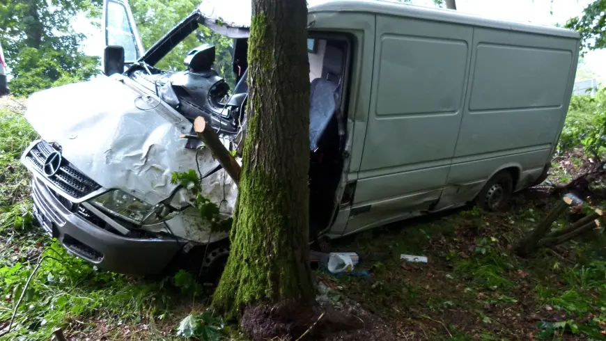 van crash
