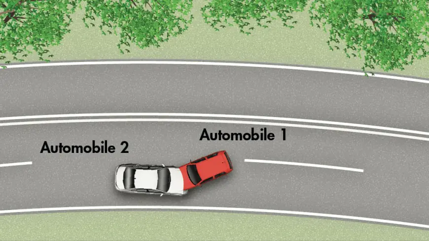 AUTO INVADE LA CORSIA DI MARCIA OPPOSTA