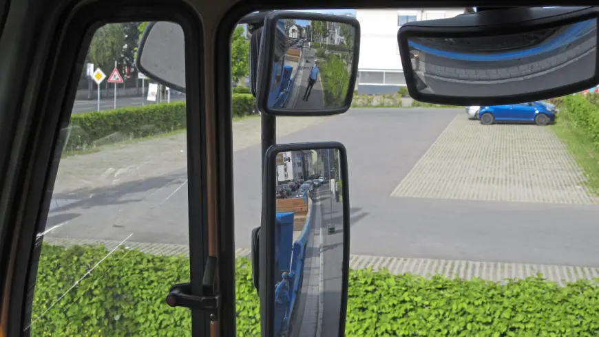 Sicht aus Fahrerkabine