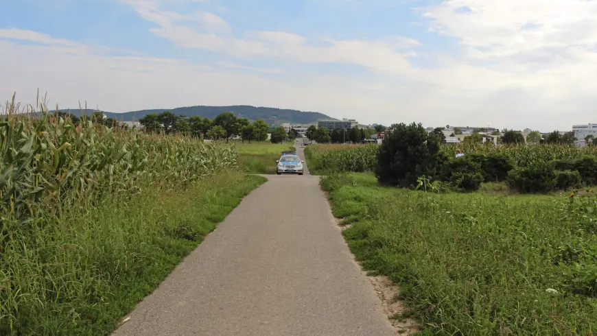 Visuale del ciclista in pedelec