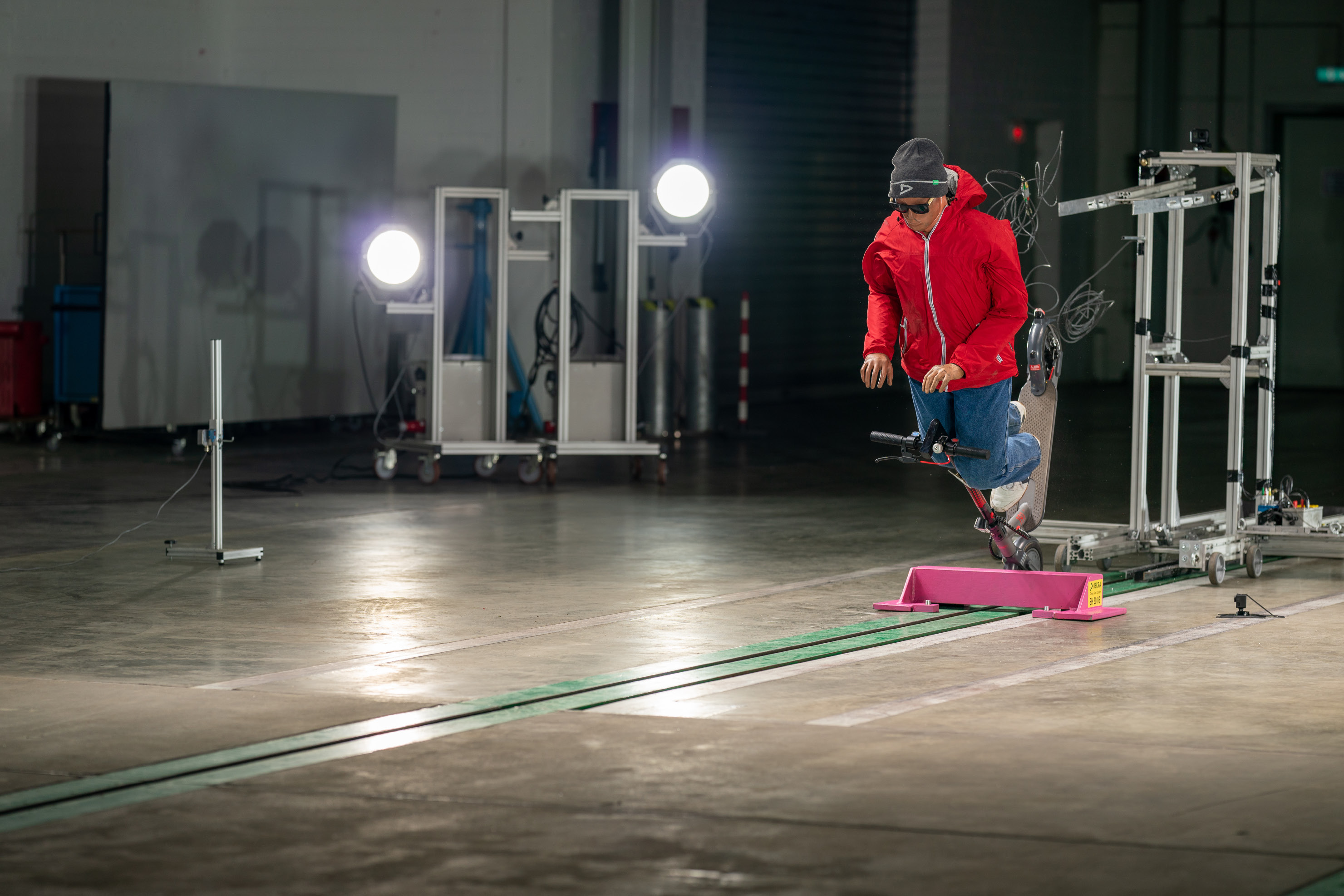 Tretroller Crashtest