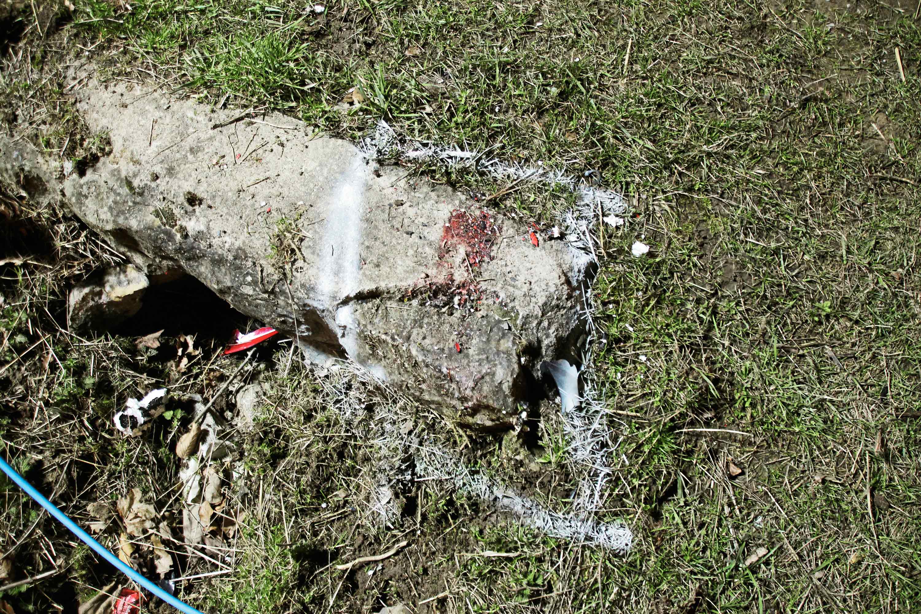 Écoulement d’eau bétonné