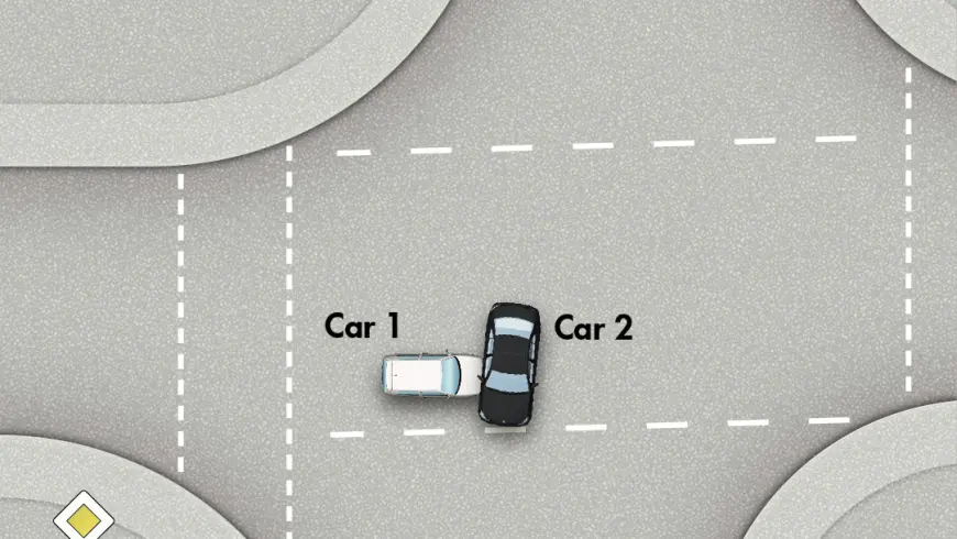 Sketch of the collision position