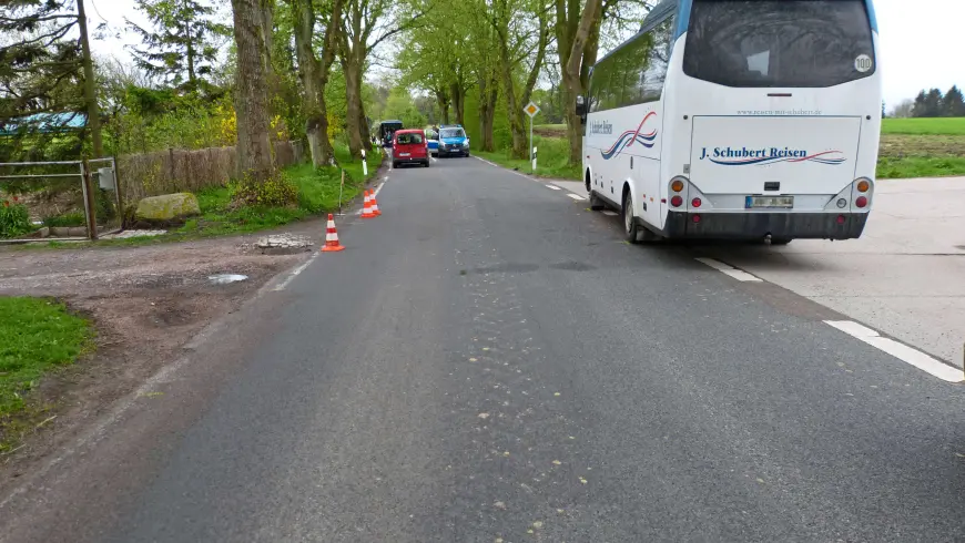 Lugar del accidente desde la perspectiva del conductor