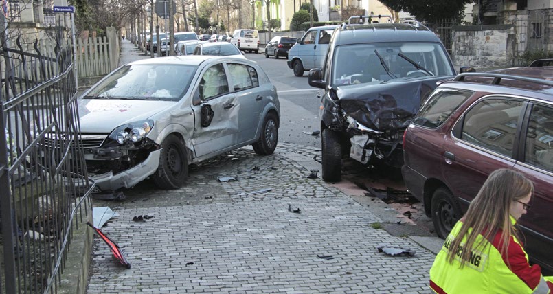 Posição final dos veículos