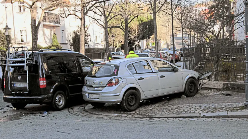 Final position of the vehicles