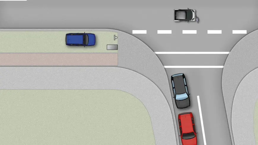 Croquis des positions lors de la collision