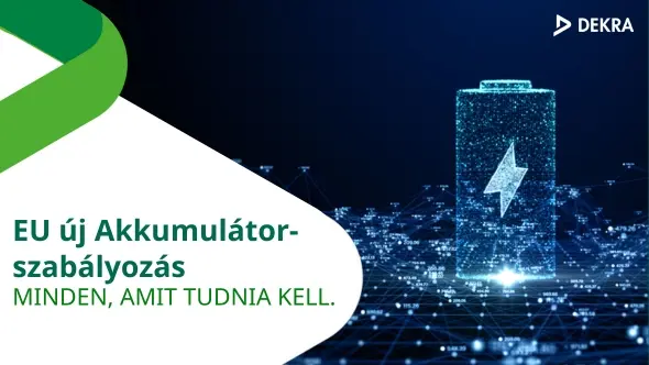 DEKRA terve, hogy bejelentett szervezetté váljon az akkumulátorok területén.