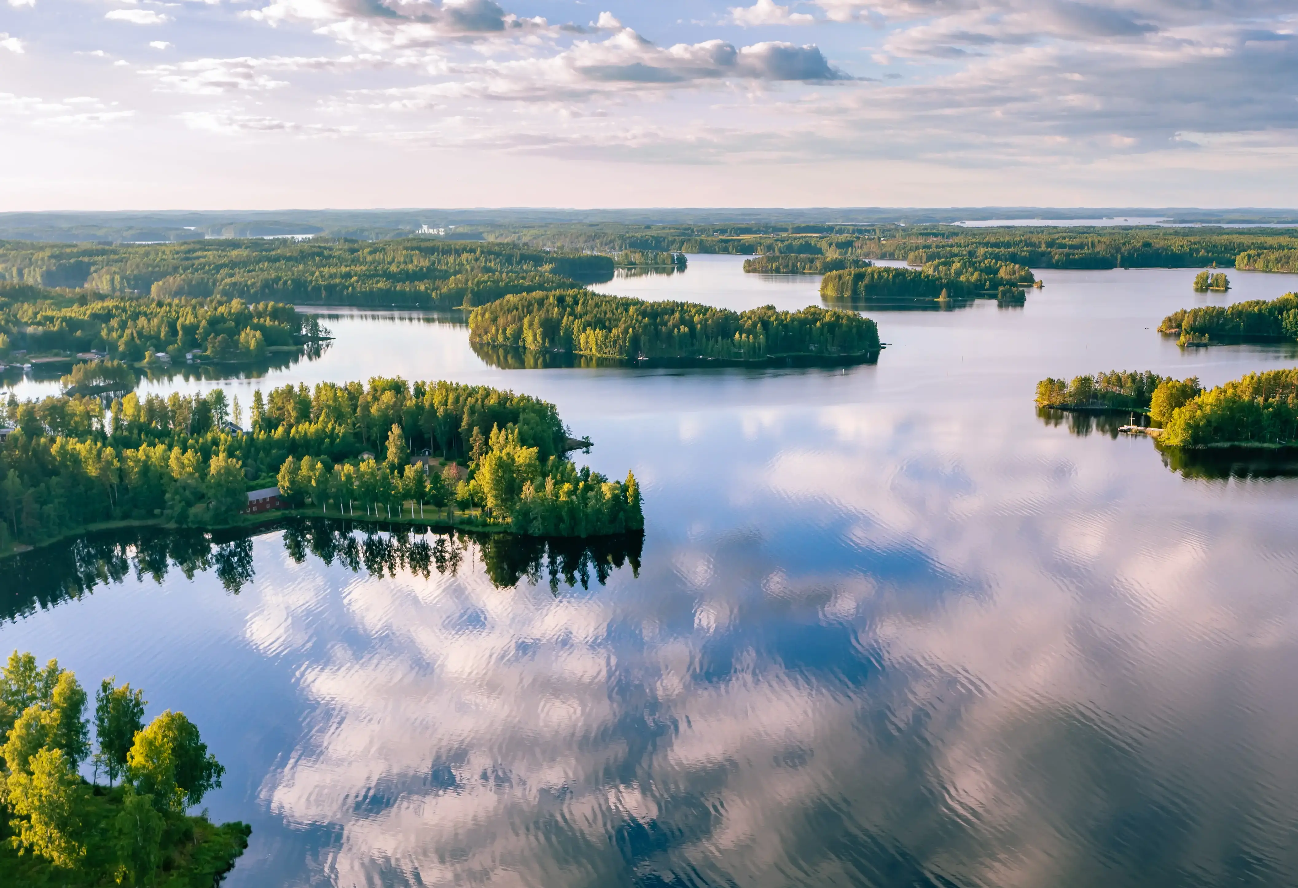 A Finnish lake landscape