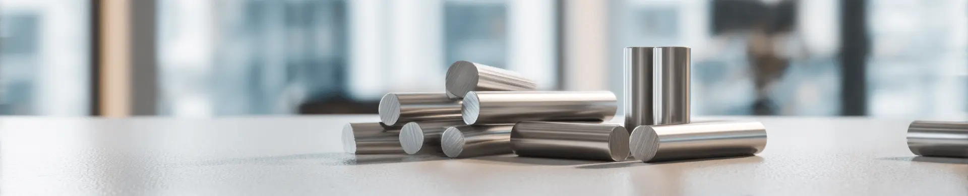 A metal specimen in a laboratory material testing setting