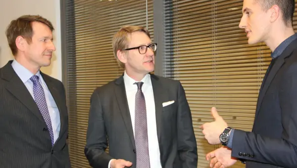 Jürgen Hasler, Frank Huster und Tim Schneider (von links) Jürgen Hasler, Frank Huster und Tim Schneider (von links)
